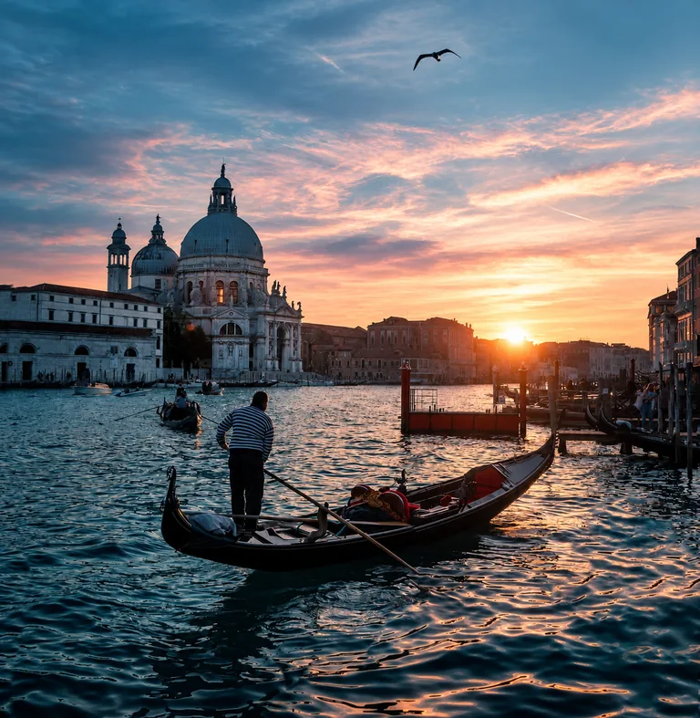 A gondola in Venice